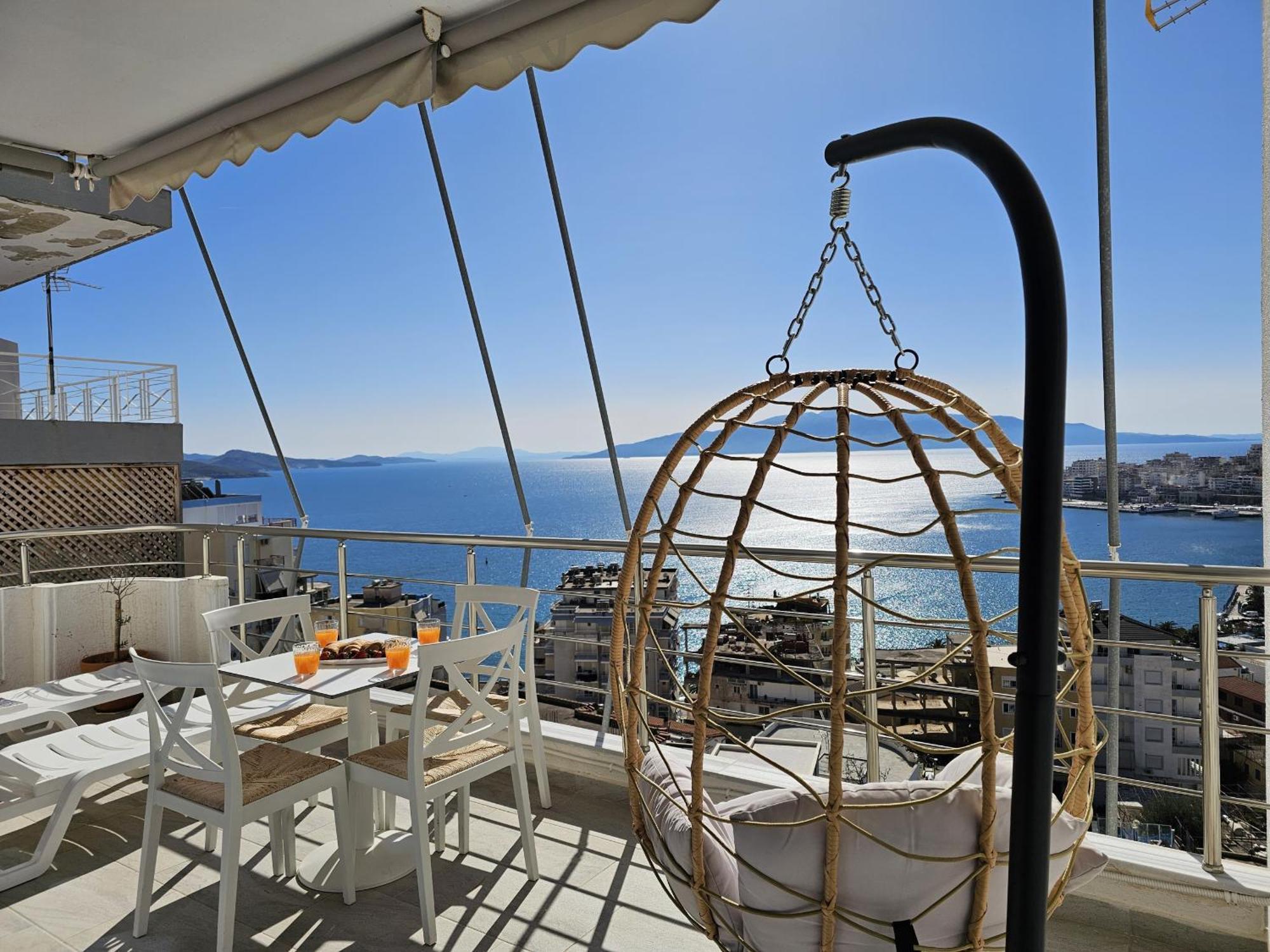 Panorama View Apartments Sarandë Buitenkant foto
