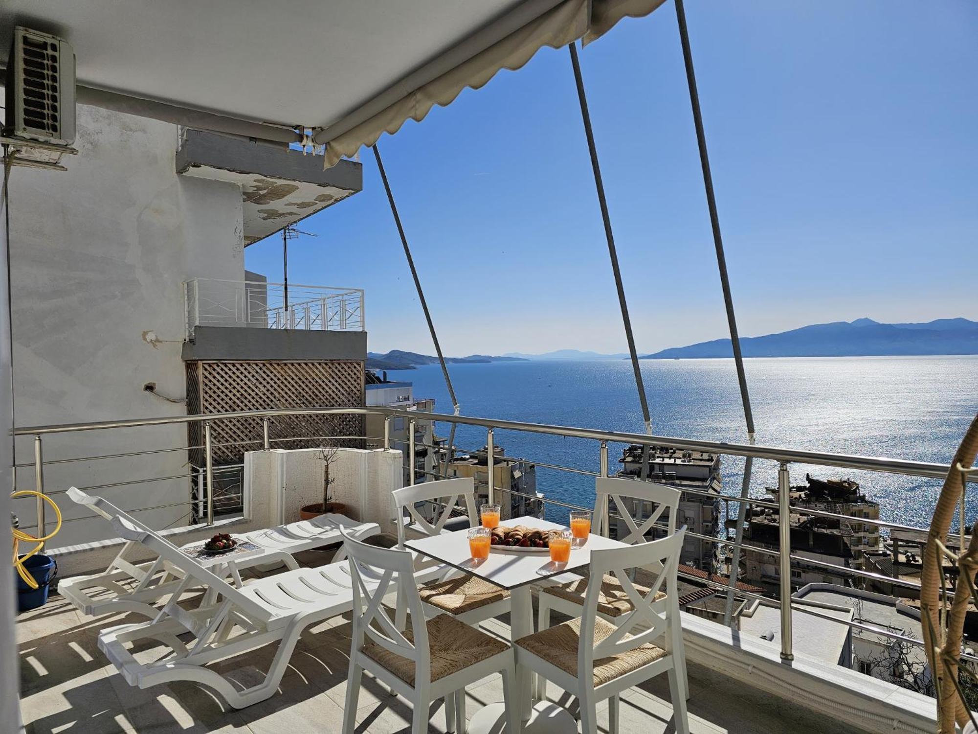 Panorama View Apartments Sarandë Buitenkant foto