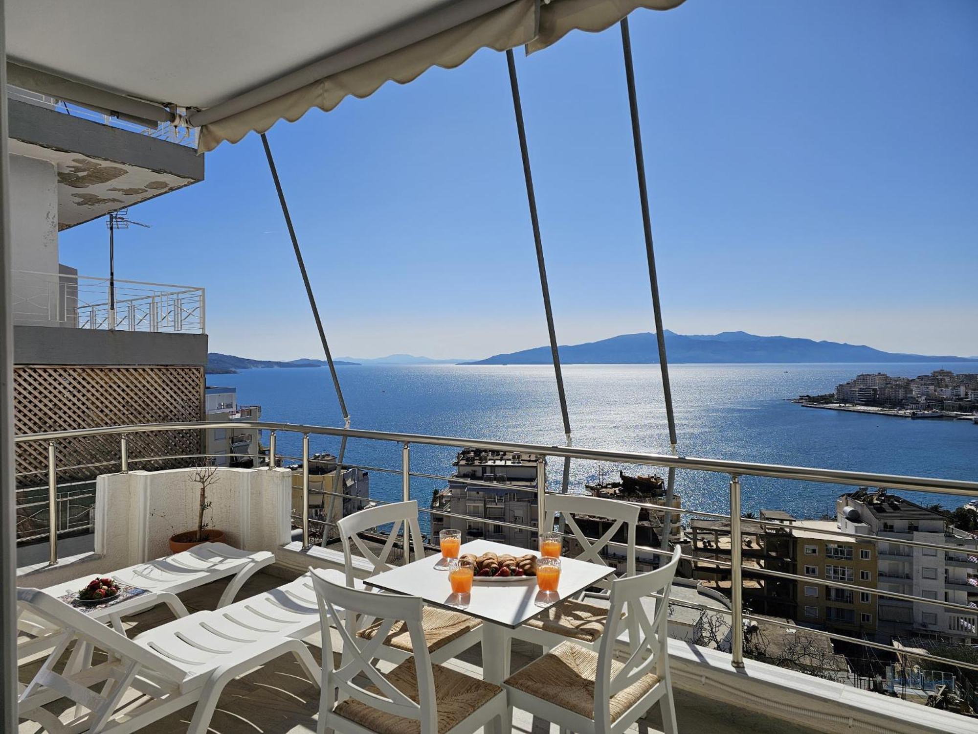 Panorama View Apartments Sarandë Buitenkant foto