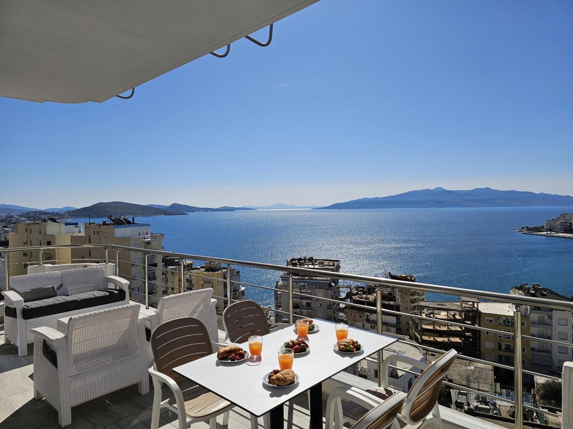 Panorama View Apartments Sarandë Buitenkant foto